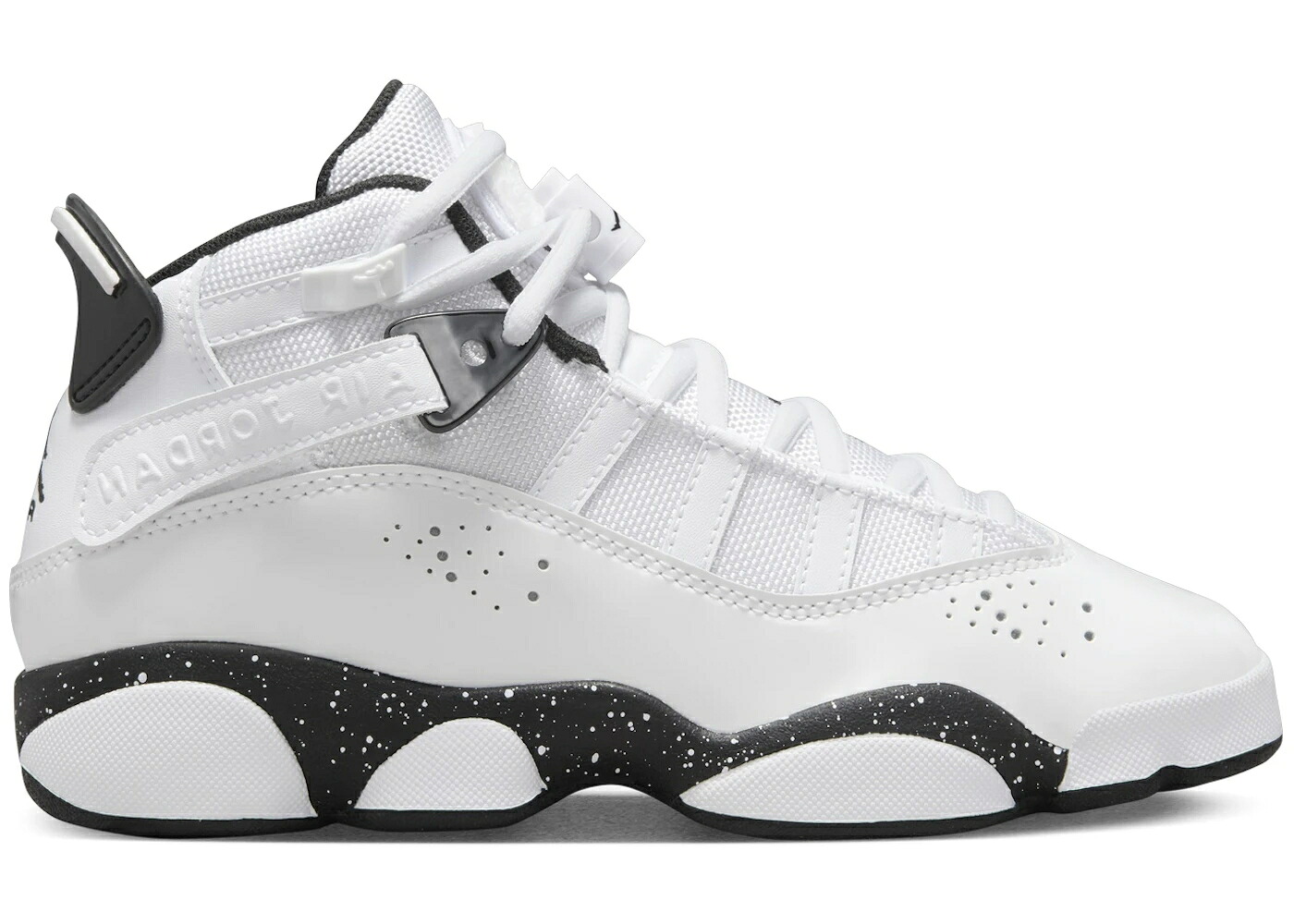 ナイキ ジョーダン リング 白色 ホワイト 黒色 ブラック ジュニア キッズ JORDAN 6 RINGS WHITE BLACK (GS) / WHITE WHITE BLACK ベビー マタニティ スニーカー｜スニケス