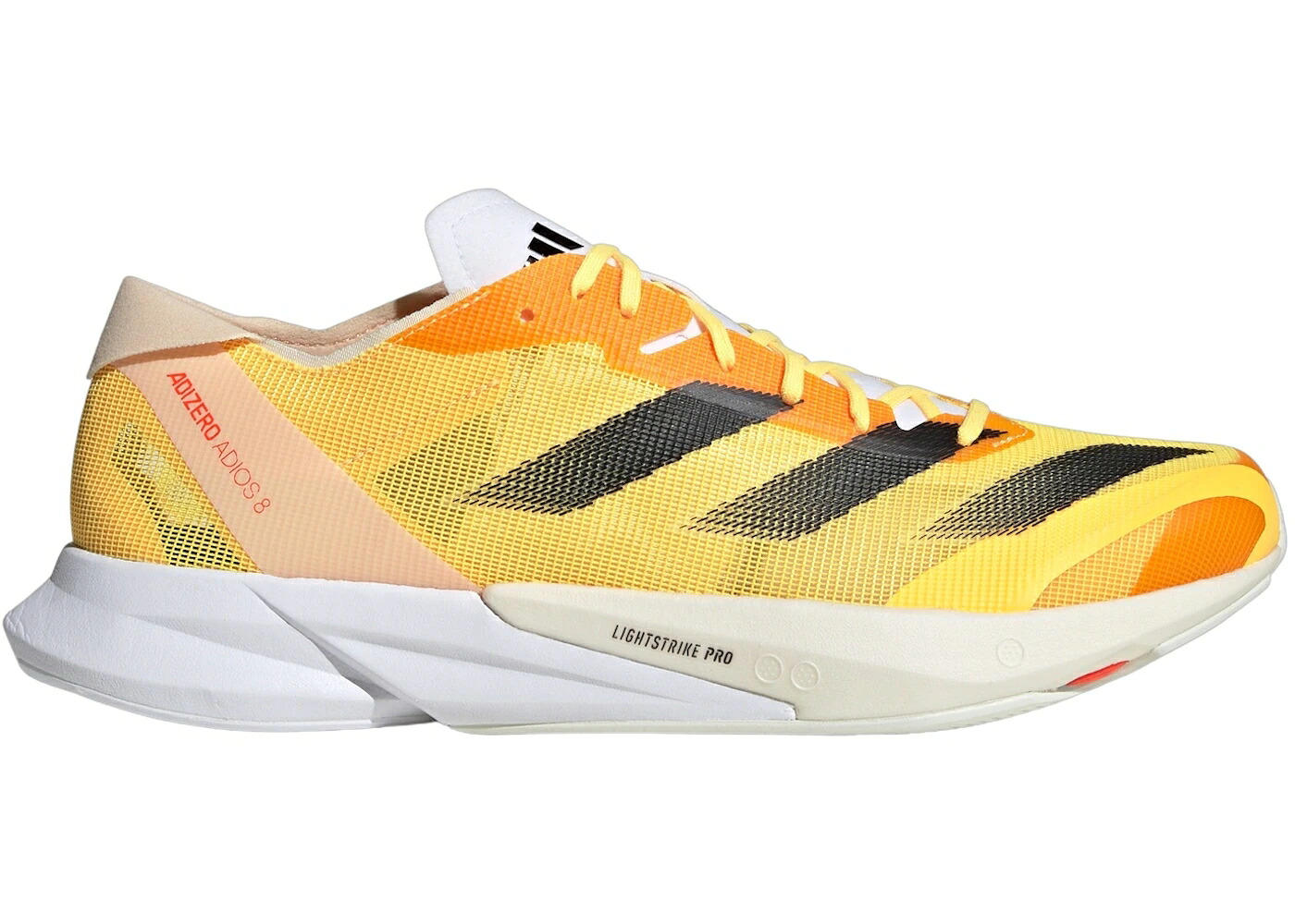 アディダス アディゼロ アディオス コア 黒色 ブラック アイボリー スニーカー メンズ ADIDAS ADIZERO ADIOS 8 SPARK CORE BLACK IVORY / SPARK CORE BLACK IVORY｜スニケス