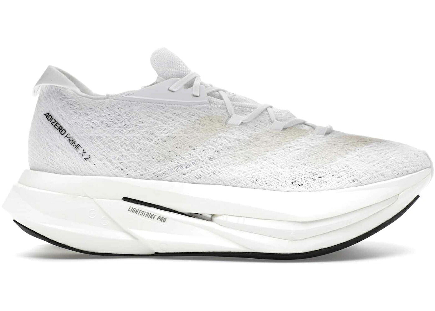 アディダス アディゼロ 白いこと 白いこと 中核グループ 2.0 スニーカー メンズ ADIDAS ADIZERO PRIME X STRUNG CLOUD WHITE WONDER / CLOUD WHITE WONDER WHITE CORE