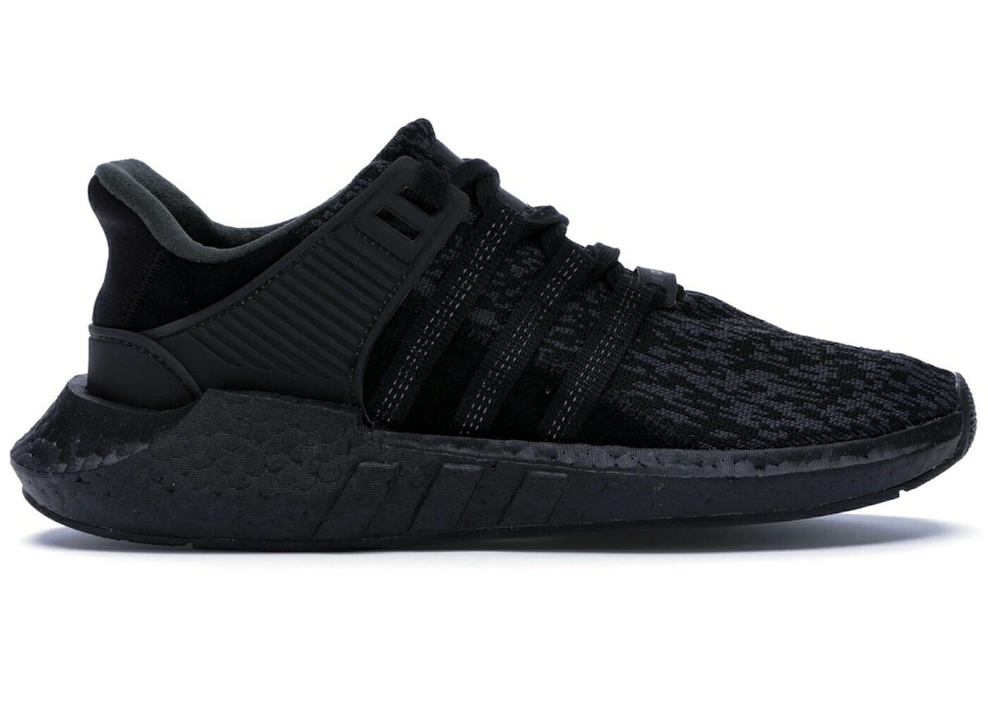 アディダス 黒色 ブラック コア スニーカー メンズ ADIDAS EQT SUPPORT 93/17 TRIPLE BLACK / CORE BLACK CORE BLACK CORE BLACK