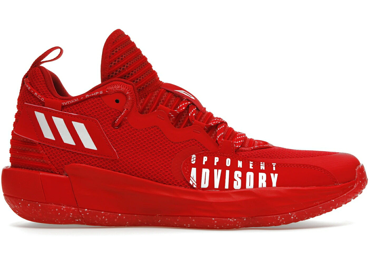 アディダス 赤 赤いこと 白いこと 白いこと しろがね色 しろがね色 スニーカー メンズ ADIDAS DAME 7 EXTPLY OPPONENT ADVISORY RED / SCARLET CLOUD WHITE SILVER