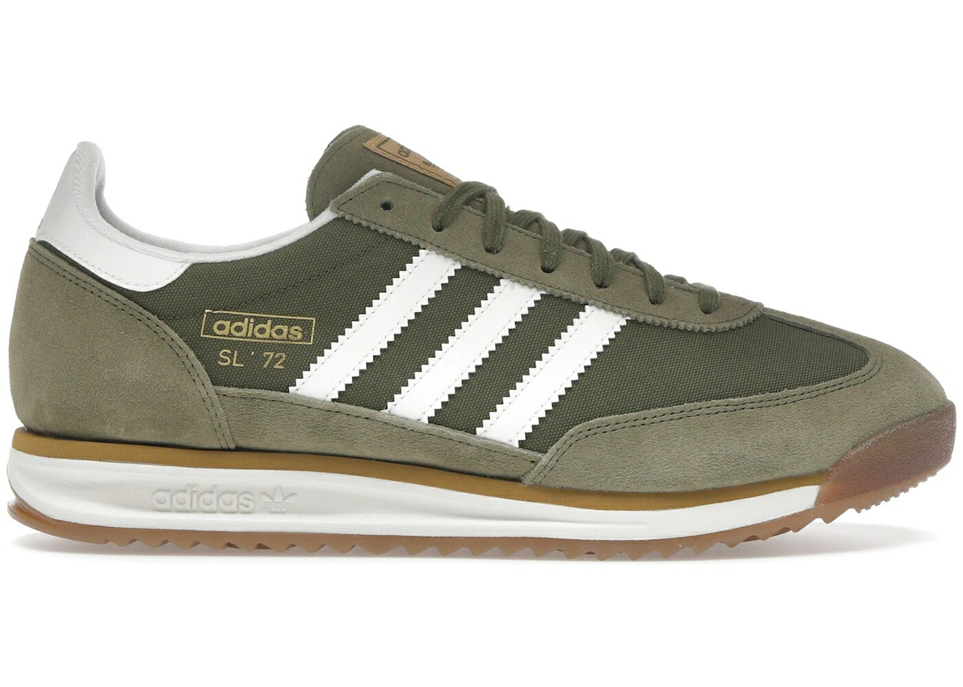 アディダス オリーブ ベージュ 白色 ホワイト スニーカー メンズ ADIDAS SL 72 RS FOCUS OLIVE GOLDEN BEIGE / FOCUS OLIVE OFF WHITE GOLDEN