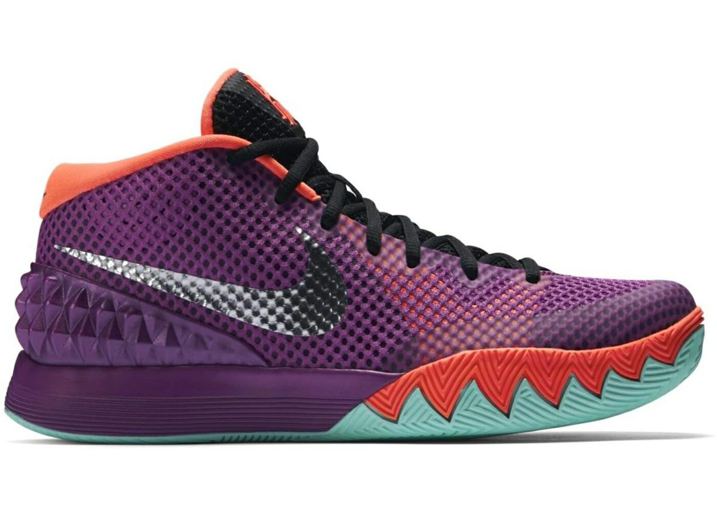 ナイキ カイリー 黒色 ブラック スニーカー メンズ NIKE KYRIE 1 EASTER / MEDIUM BERRY HOT LAVA BLACK