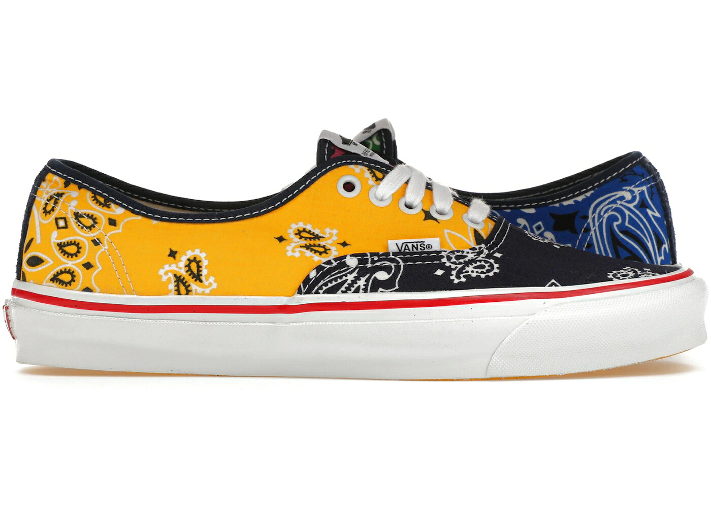 ヴァンズ バンズ ボルト オーセンティック 黄色 イエロー & スニーカー メンズ VANS VAULT OG AUTHENTIC LX BEDWIN THE HEARTBREAKERS MULTI-COLOR YELLOW BANDANA / MULTI MULTI｜スニケス