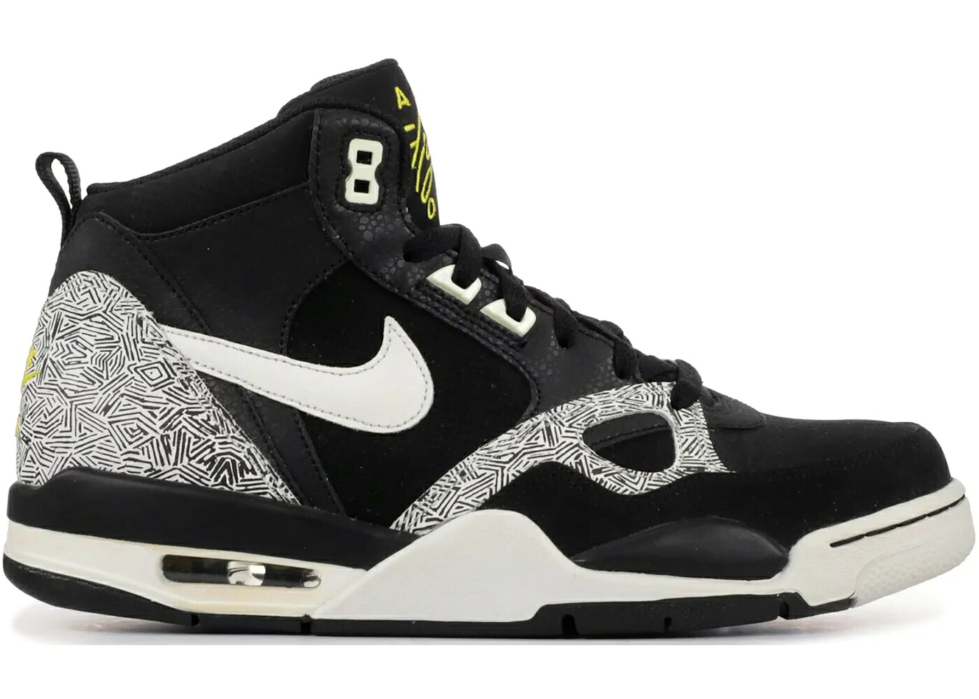 ナイキ フライト サーティーン ミッド 黒色 ブラック 白色 ホワイト 黄色 イエロー スニーカー メンズ NIKE AIR FLIGHT 13 MID BLACK WHITE TOUR YELLOW / BLACK WHITE TOUR YELLOW|スニケス