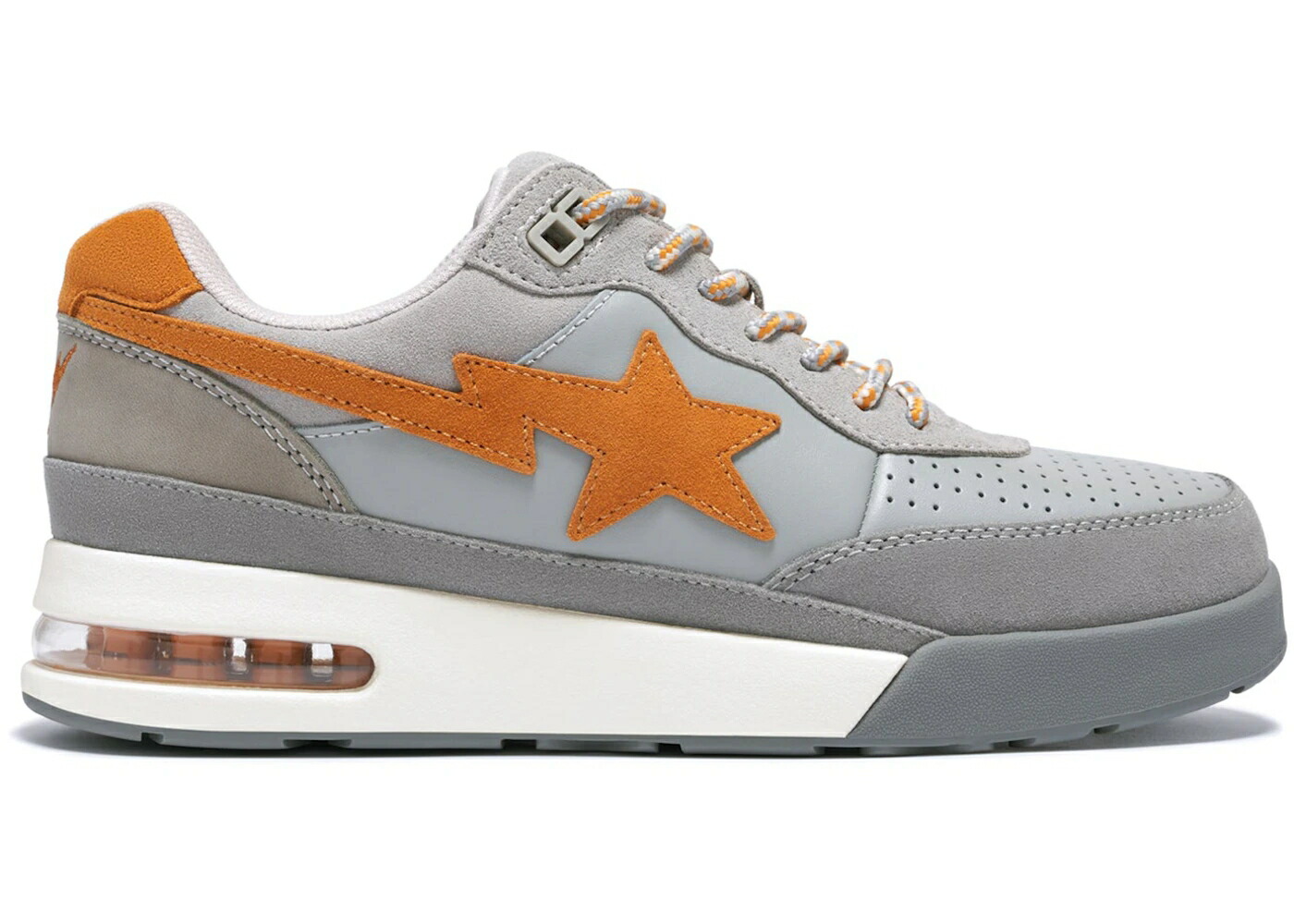 ベイプ 灰色 グレー 橙 オレンジ #1 スニーカー メンズ BAPE A BATHING APE ROAD STA GREY ORANGE / GREY ORANGE