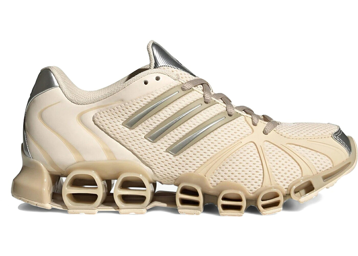 アディダス メガ ベージュ しろがね色 しろがね色 WOMEN\u0027S スニーカー レディース ADIDAS MEGA GHOSTRIDE WONDER BEIGE (WOMEN\u0027S) / WONDER BEIGE SILVER METALLIC