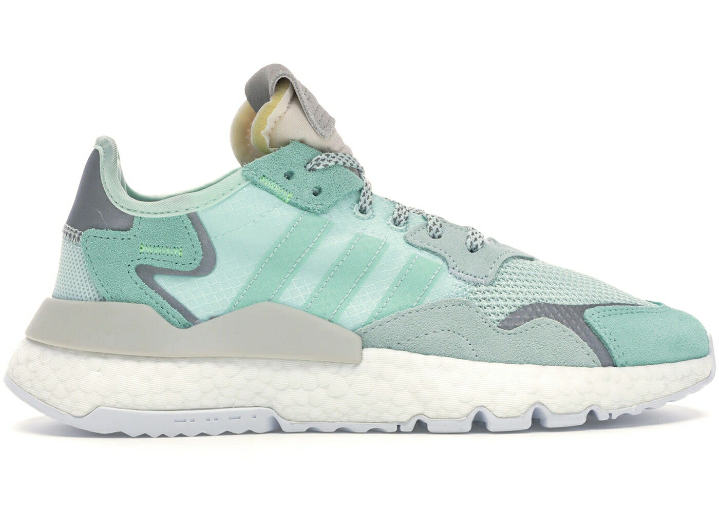 アディダス ジョガーパンツ 白色 ホワイト WOMEN スニーカー レディース ADIDAS NITE JOGGER ICE MINT (WOMEN) / ICE MINT CLEAR MINT RAW WHITE