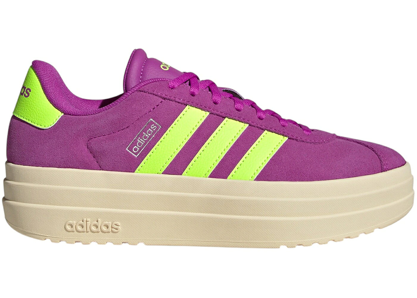 アディダス 厚地の外套 サクラ色 しろがね色 しろがね色 WOMEN\u0027S スニーカー レディース ADIDAS VL COURT BOLD FLASH PINK LUCID LEMON SILVER METALLIC (WOMEN\u0027S) / FLASH PINK LUCID LEMON SILVER