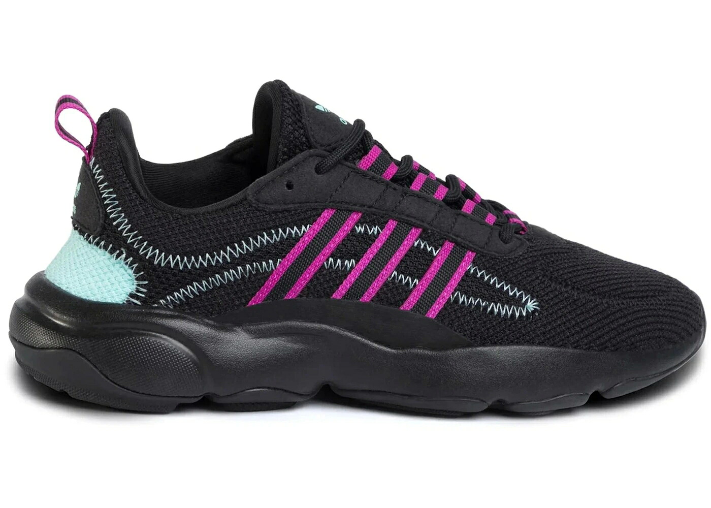 アディダス 黒いこと 黒いこと サクラ色 アクア 中核グループ WOMEN\u0027S スニーカー レディース ADIDAS HAIWEE BLACK VIVID PINK CLEAR AQUA (WOMEN\u0027S) / CORE BLACK VIVID PINK CLEAR AQUA