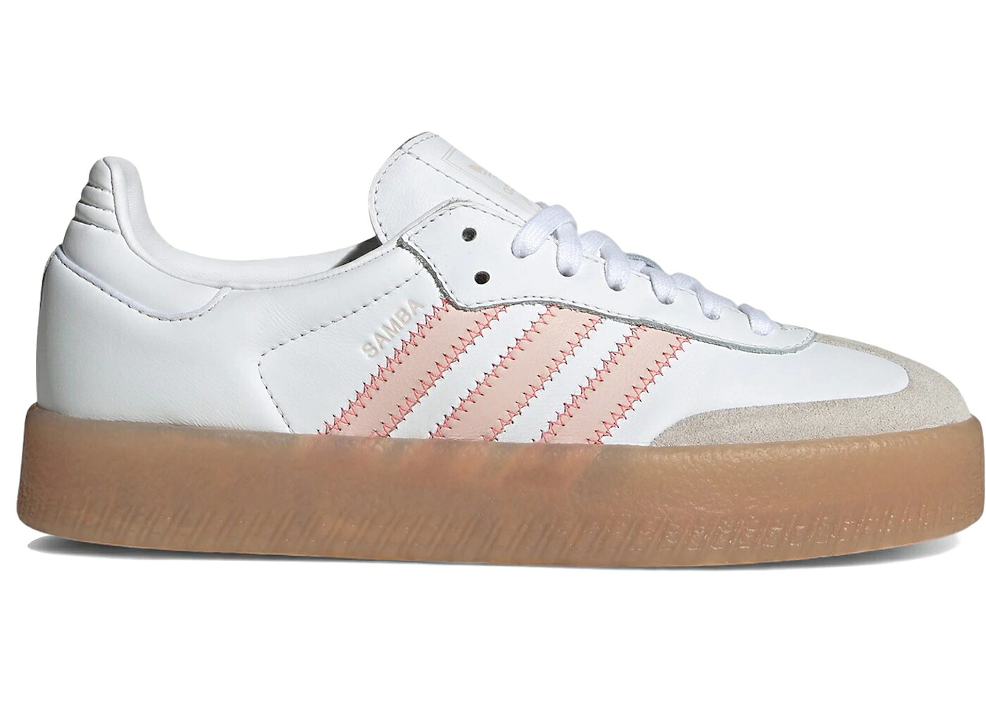 アディダス 白いこと 白いこと サクラ色 赤 赤いこと WOMEN\u0027S スニーカー レディース ADIDAS SAMBAE WHITE SANDY PINK RED (WOMEN\u0027S) / CLOUD WHITE SANDY PINK SEMI