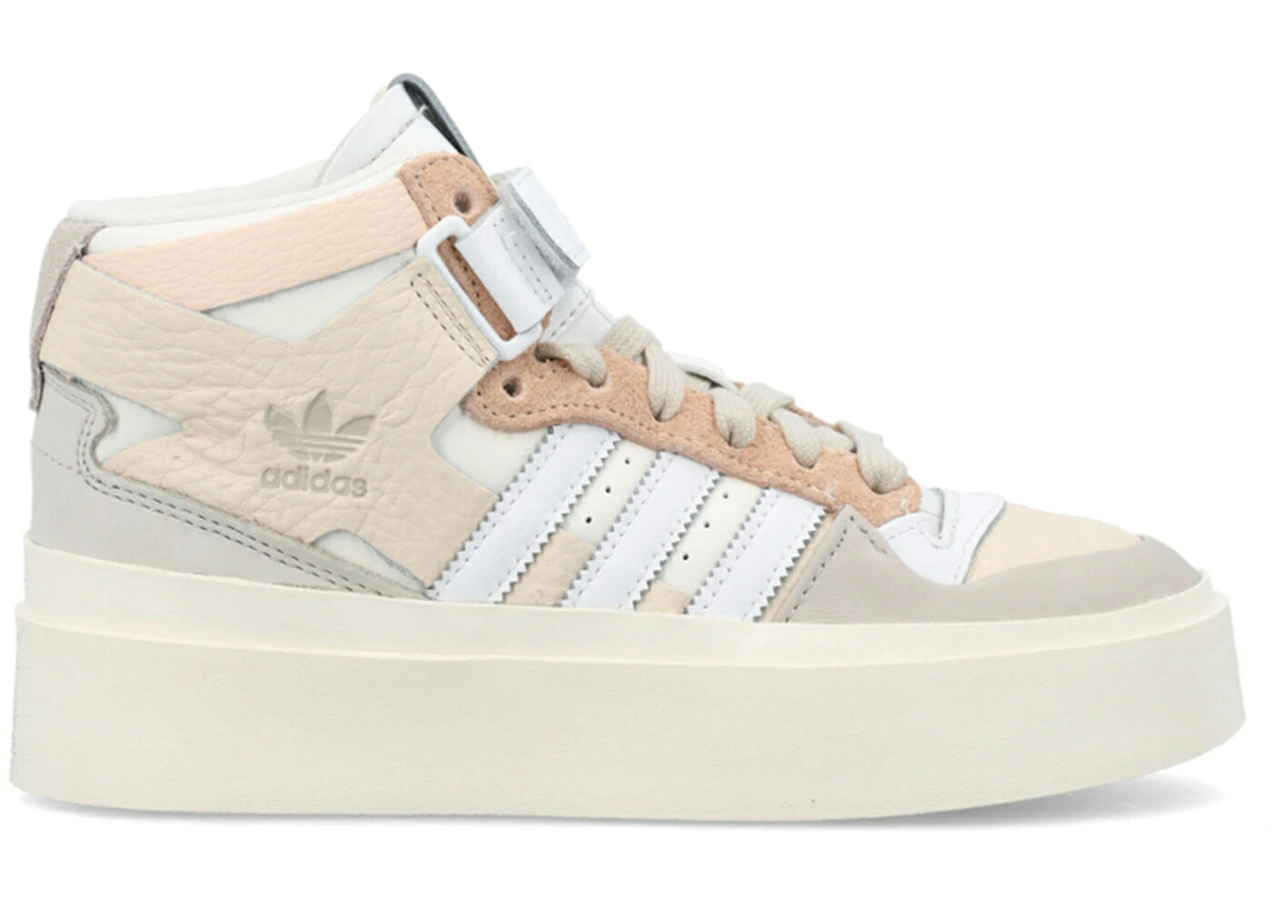 アディダス 討論会 ミッド 白いこと 白いこと 橙 オレンジ色 WOMEN\u0027S スニーカー レディース ADIDAS FORUM BONEGA MID ECRU TINT CLOUD WHITE BLISS ORANGE (WOMEN\u0027S) / ECRU TINT CLOUD WHITE BLISS