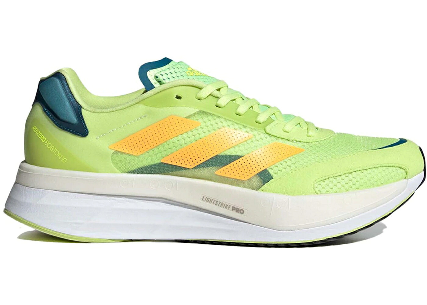 アディダス アディゼロ 豆の町 菩提樹 橙 オレンジ色 レアル スニーカー メンズ ADIDAS ADIZERO BOSTON 10 PULSE LIME FLASH ORANGE TEAL / PULSE LIME FLASH ORANGE REAL
