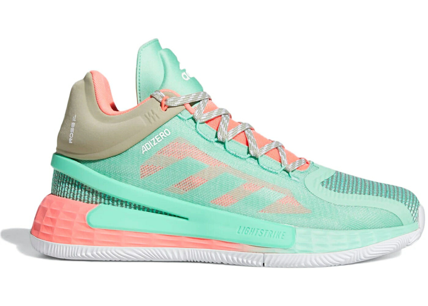 アディダス サクラ色 赤 赤いこと テック ベージュ スニーカー メンズ ADIDAS D ROSE 11 BOARDWALK / PRISM MINT RED ZEST TECH BEIGE