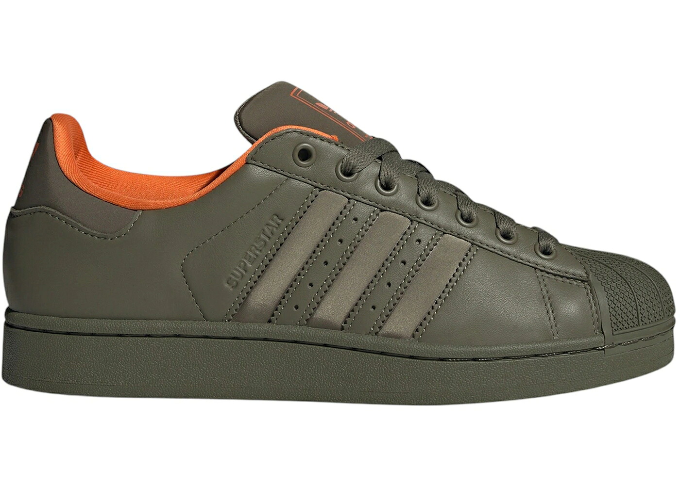 アディダス はやりっ児 オリーブ 橙 オレンジ色 スニーカー メンズ ADIDAS SUPERSTAR II OLIVE STRATA ORANGE / OLIVE STRATA OLIVE STRATA ORANGE