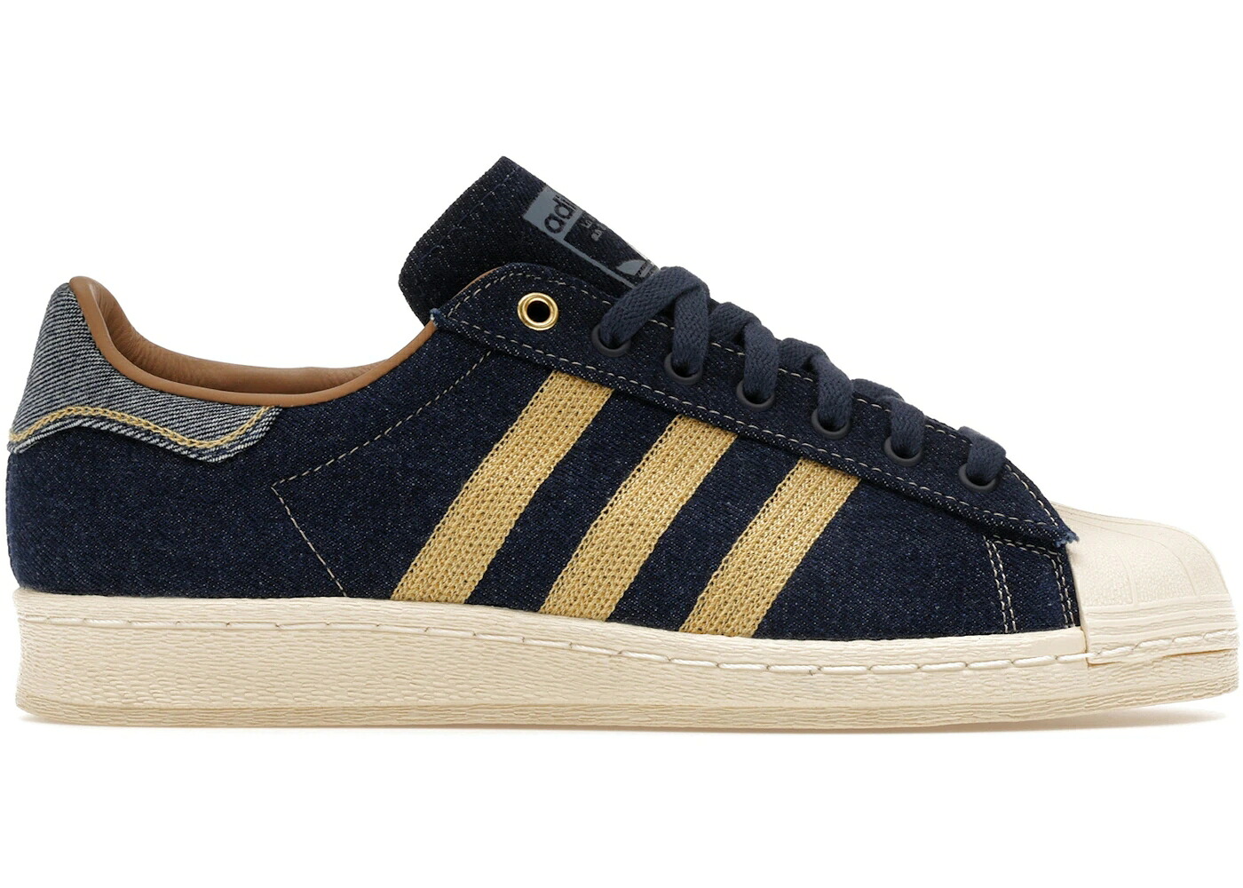 アディダス スーパースター デニム クリーム 白色 ホワイト スニーカー メンズ ADIDAS SUPERSTAR 82 DENIM OAT / SUPPLIER COLOUR OAT CREAM WHITE