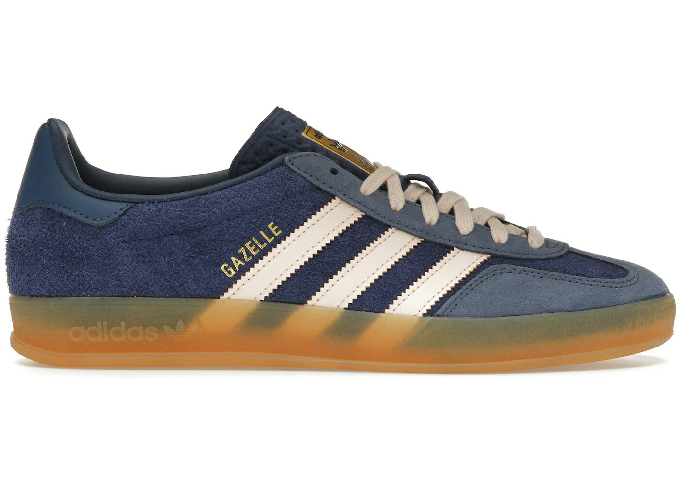 アディダス ガゼル 青味 青み 橙 オレンジ色 スニーカー メンズ ADIDAS GAZELLE INDOOR DARK BLUE BLISS ORANGE / DARK BLUE BLISS ORANGE PRELOVED