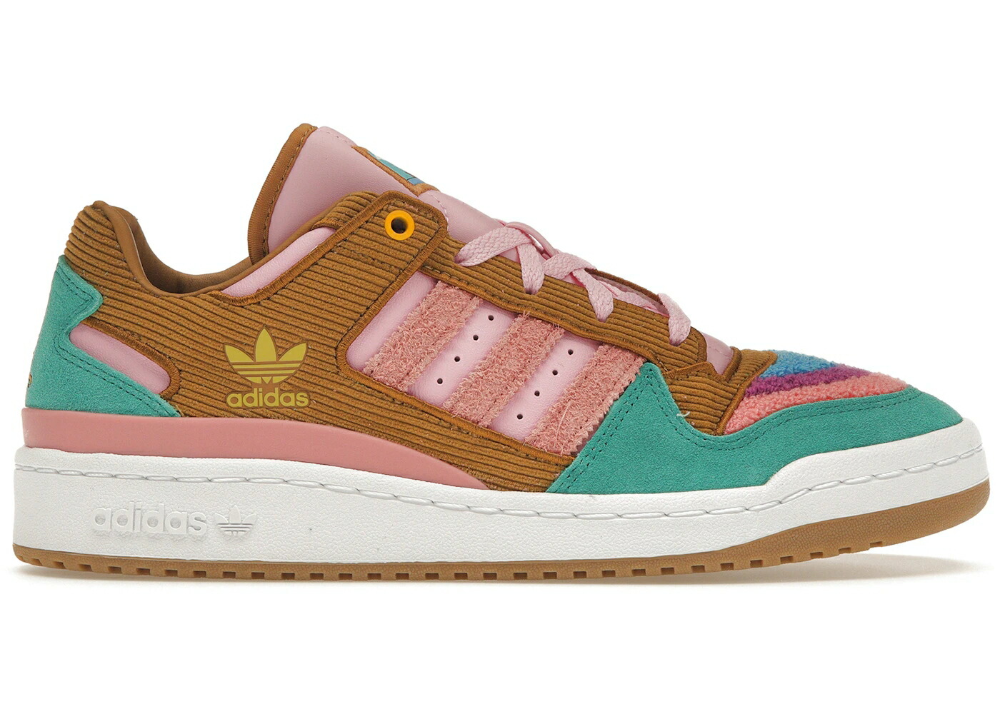 アディダス フォーラム ローズ 白色 ホワイト スニーカー メンズ ADIDAS FORUM LOW THE SIMPSONS LIVING ROOM / MESA TACTILE ROSE CLOUD WHITE