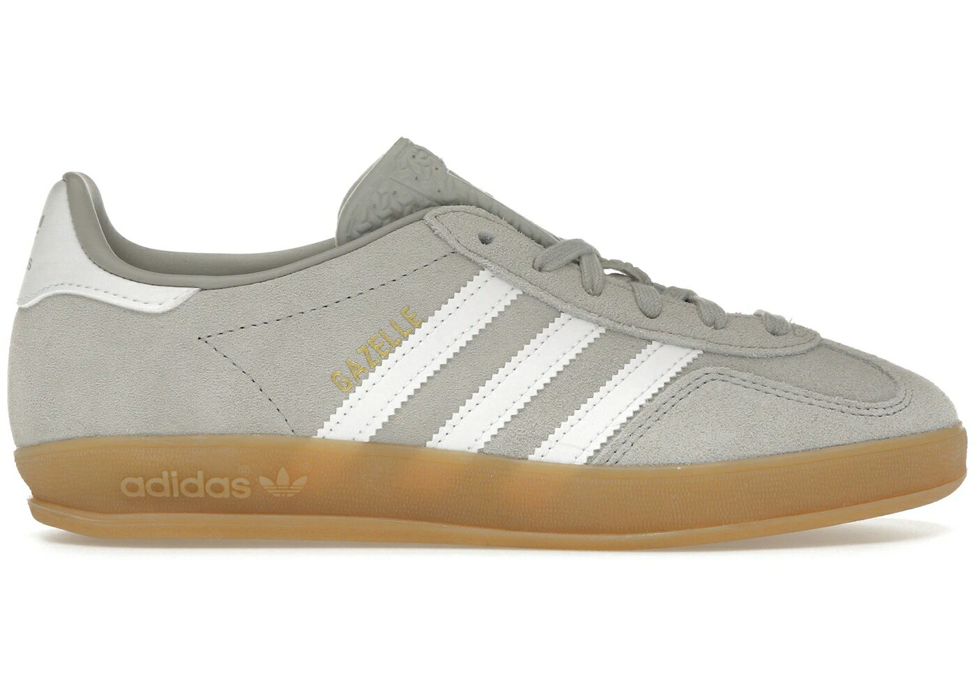 アディダス ガゼル 灰色 グレー 白色 ホワイト ゴールド スニーカー メンズ ADIDAS GAZELLE INDOOR GREY CLOUD WHITE GOLD METALLIC / GREY TWO CLOUD WHITE GOLD