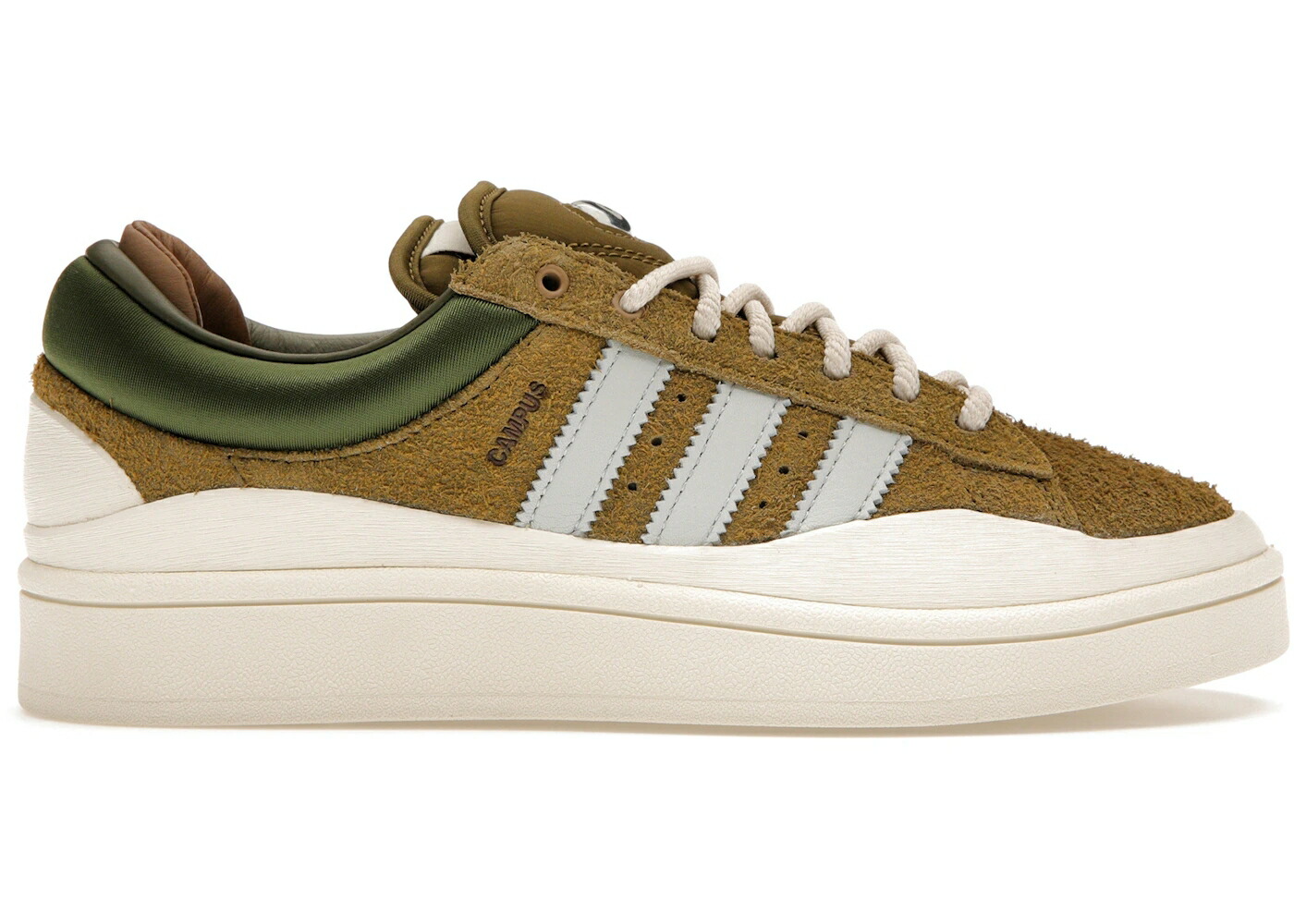 アディダス キャンパス ワイルド 青色 ブルー クリーム 白色 ホワイト スニーカー メンズ ADIDAS CAMPUS LIGHT BAD BUNNY WILD MOSS / WILD MOSS BLUE TINT CREAM WHITE