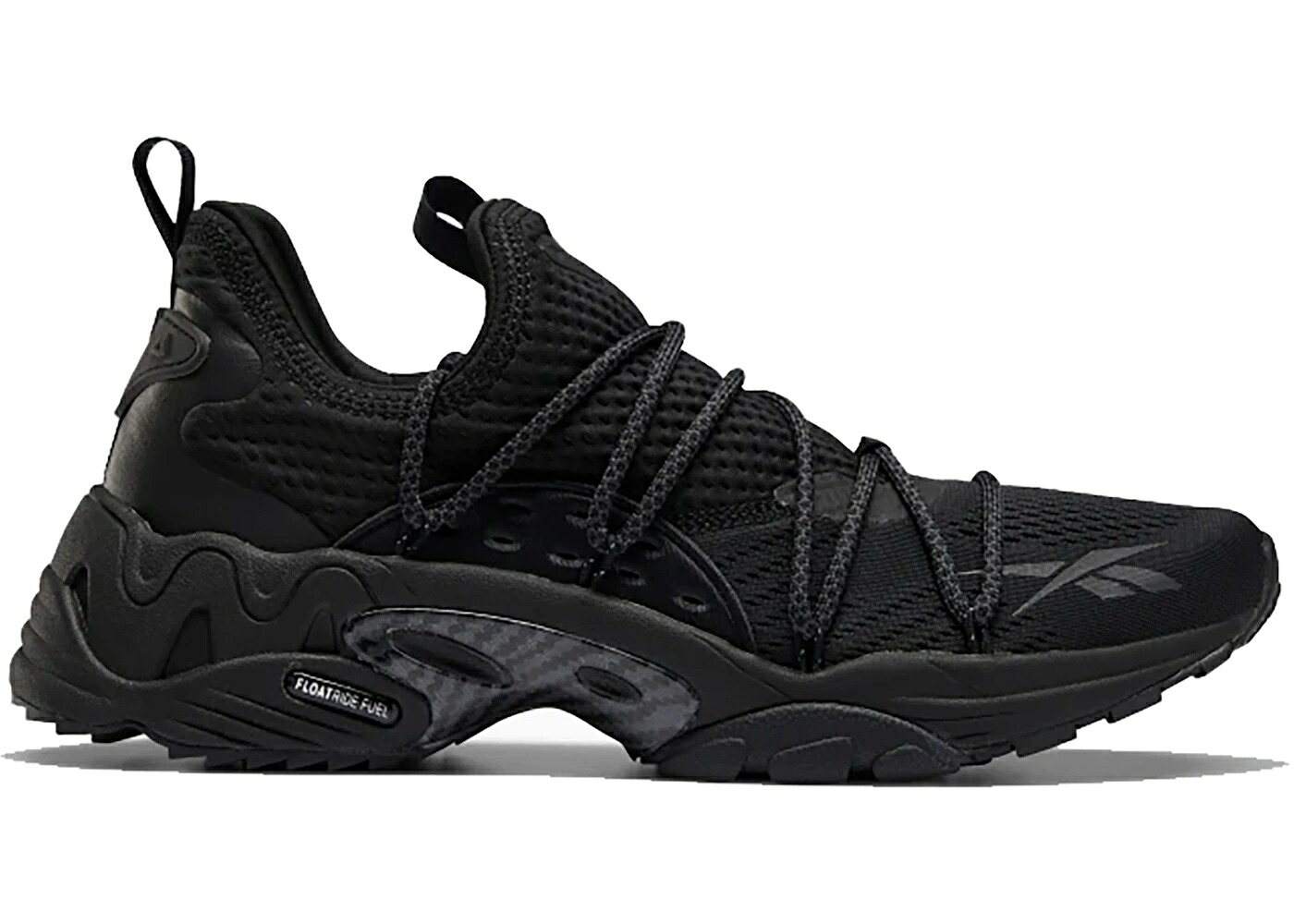 リーボック 黒色 ブラック 白色 ホワイト 灰色 グレー スニーカー メンズ REEBOK TRIDECA 200 BLACK / BLACK WHITE TRUE GREY 8｜スニケス