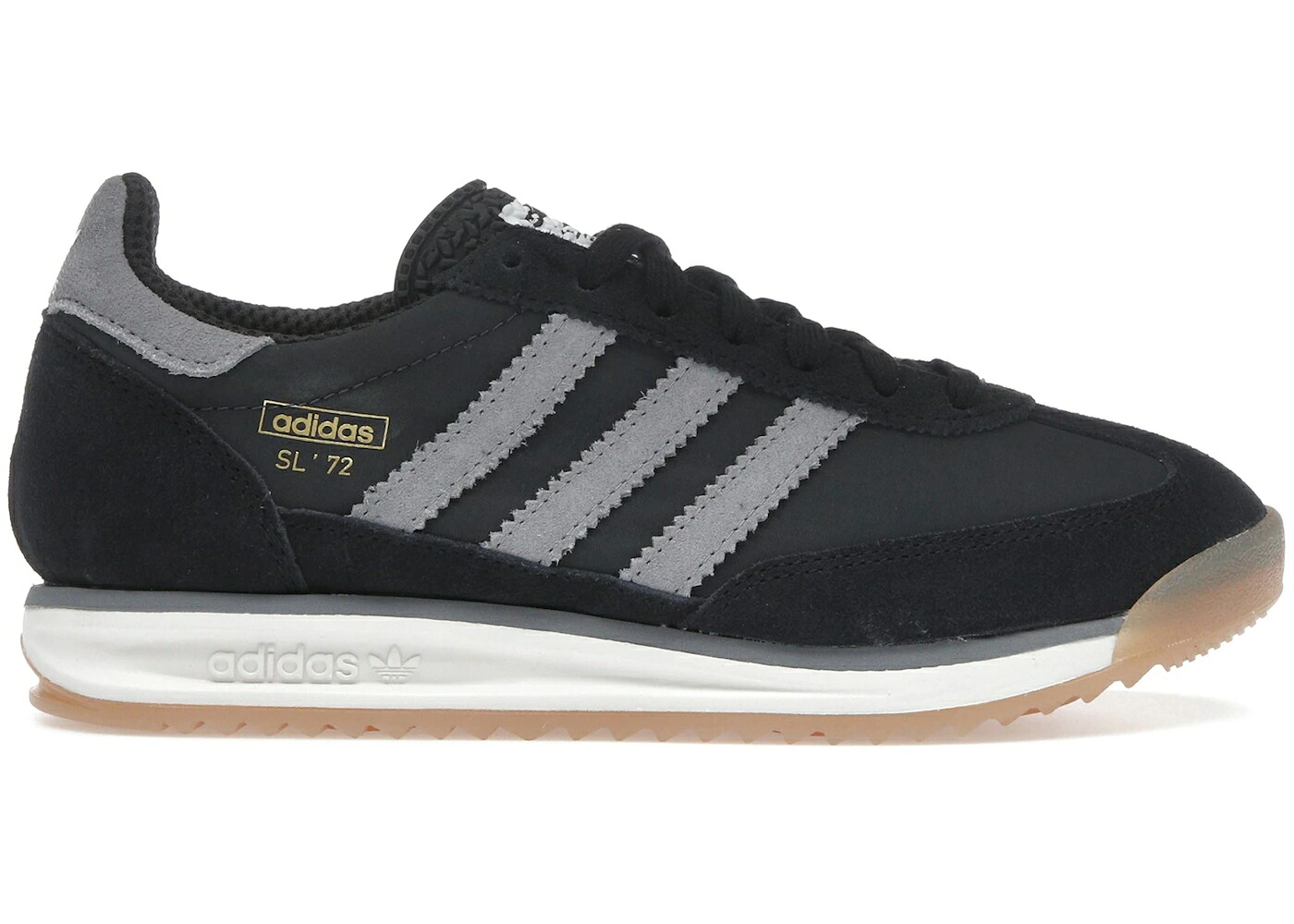 アディダス コア 黒色 ブラック 灰色 グレー カーボン スニーカー メンズ ADIDAS SL 72 RS CORE BLACK GREY CARBON / CORE BLACK GREY CARBON|スニケス