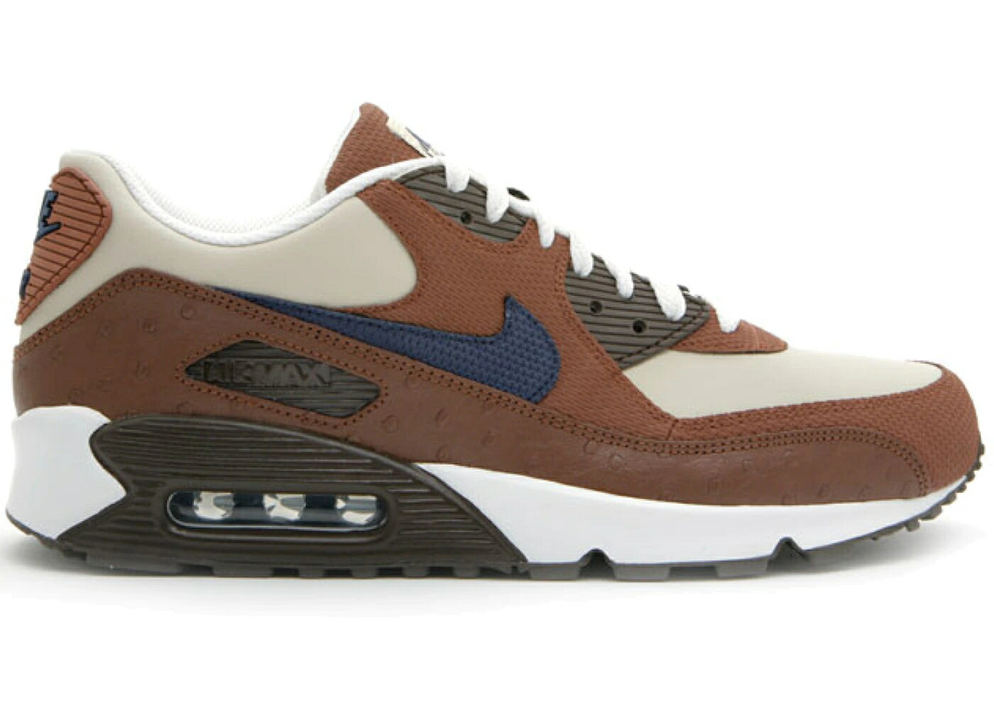 ナイキ マックス レザー 紺色 ネイビー エアマックス スニーカー メンズ NIKE AIR MAX 90 LEATHER RUSCTIC SANDRIFT / RUSCTIC MIDNIGHT NAVY SANDRIFT