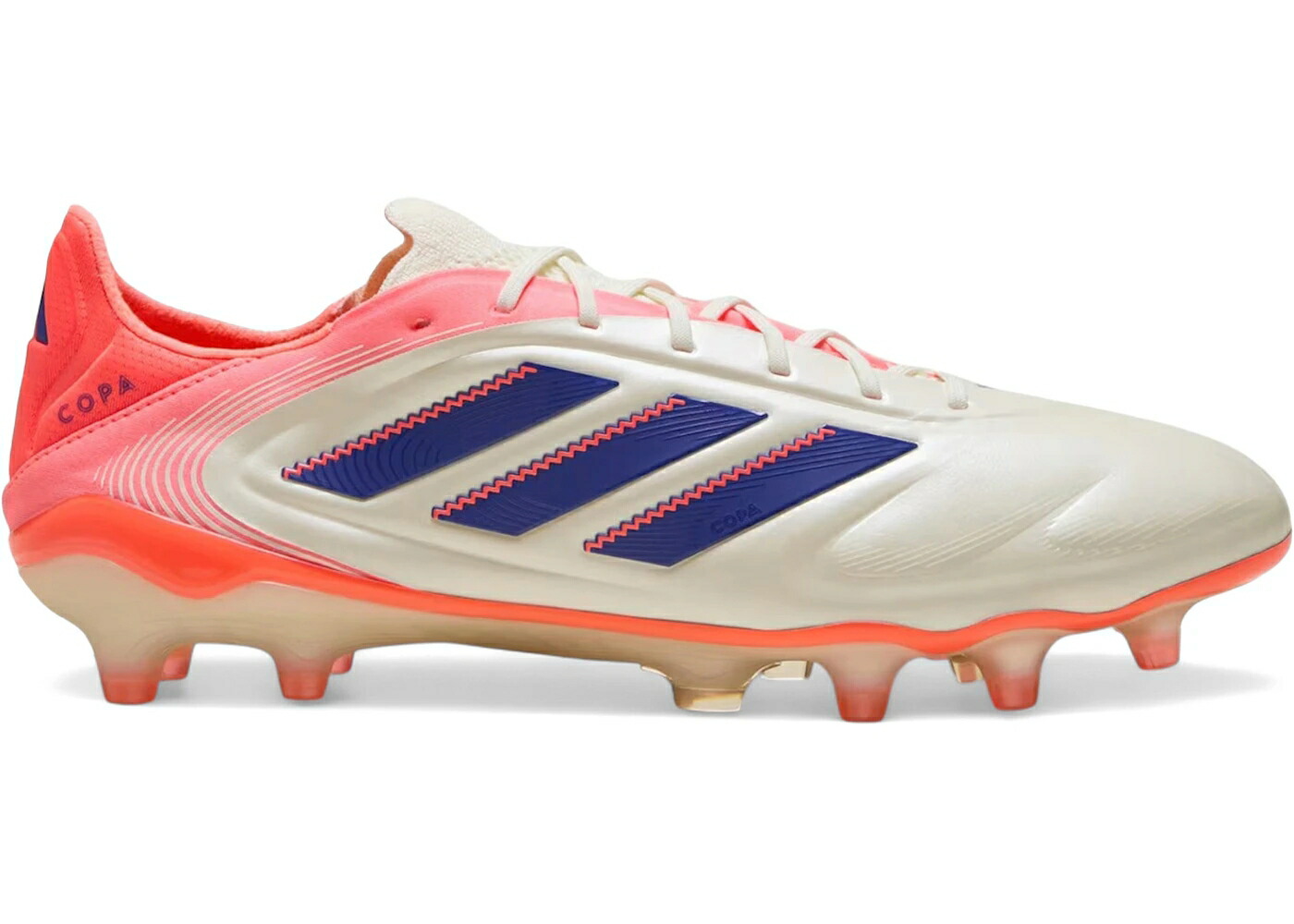 アディダス ピュア エリート 白色 ホワイト 青色 ブルー スニーカー メンズ ADIDAS COPA PURE 3 ELITE FG CORAL BLAZE PACK / OFF WHITE LUCID BLUE SIGNAL