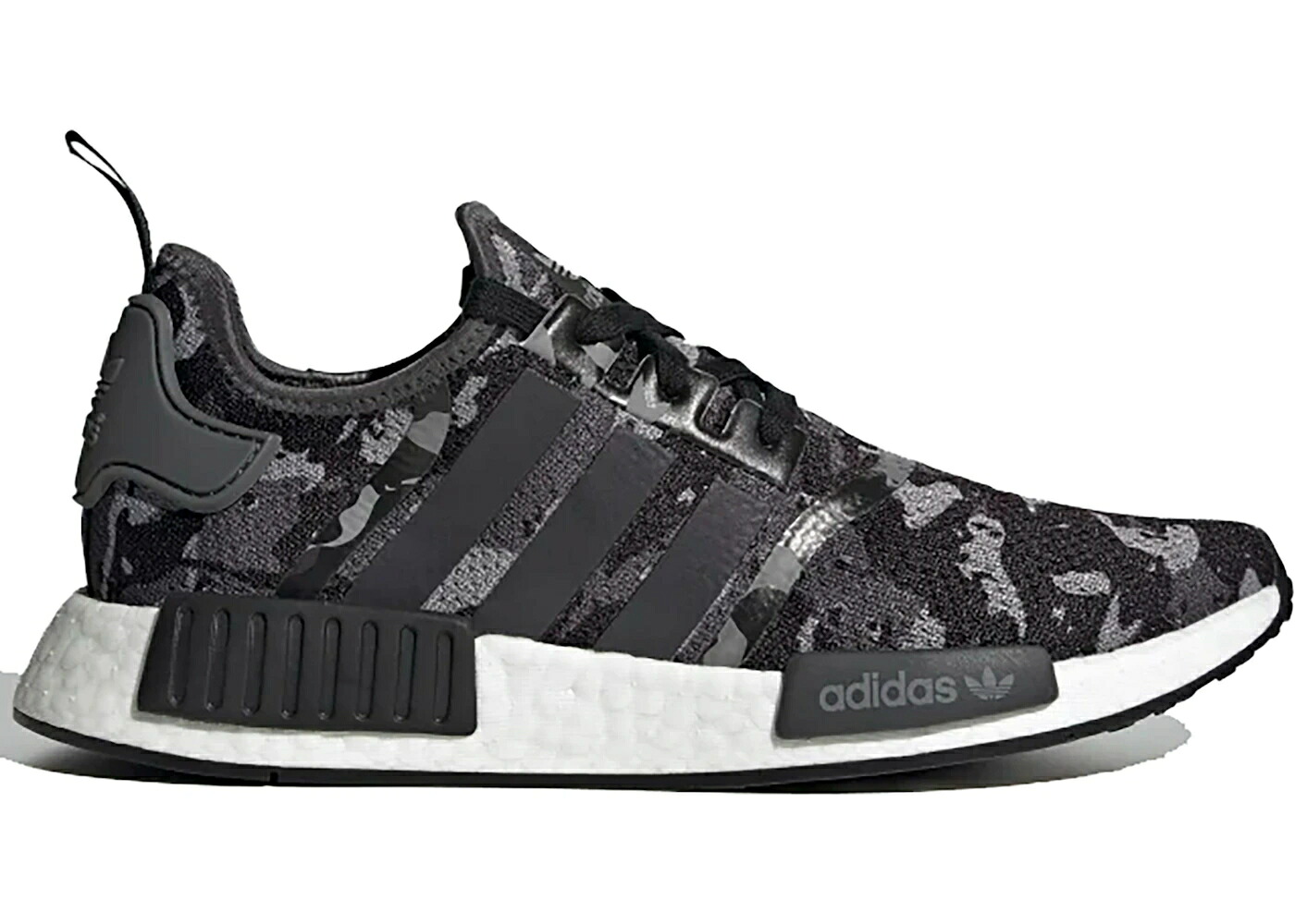 アディダス カモ柄 灰色 グレー 黒色 ブラック コア スニーカー メンズ ADIDAS NMD R1 CAMO GREY BLACK / GREY THREE CORE BLACK GREY FIVE|スニケス