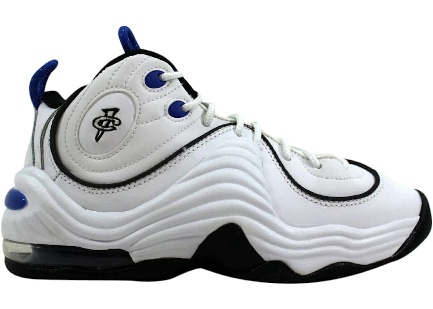 ナイキ ペニー 白いこと 白いこと 黒いこと 黒いこと エア湖ペニー 御坊っちゃん キッズ NIKE AIR PENNY II WHITE (GS) / WHITE BLACK VARSITY ROYAL BLACK もの言う花 マタニティ スニーカー