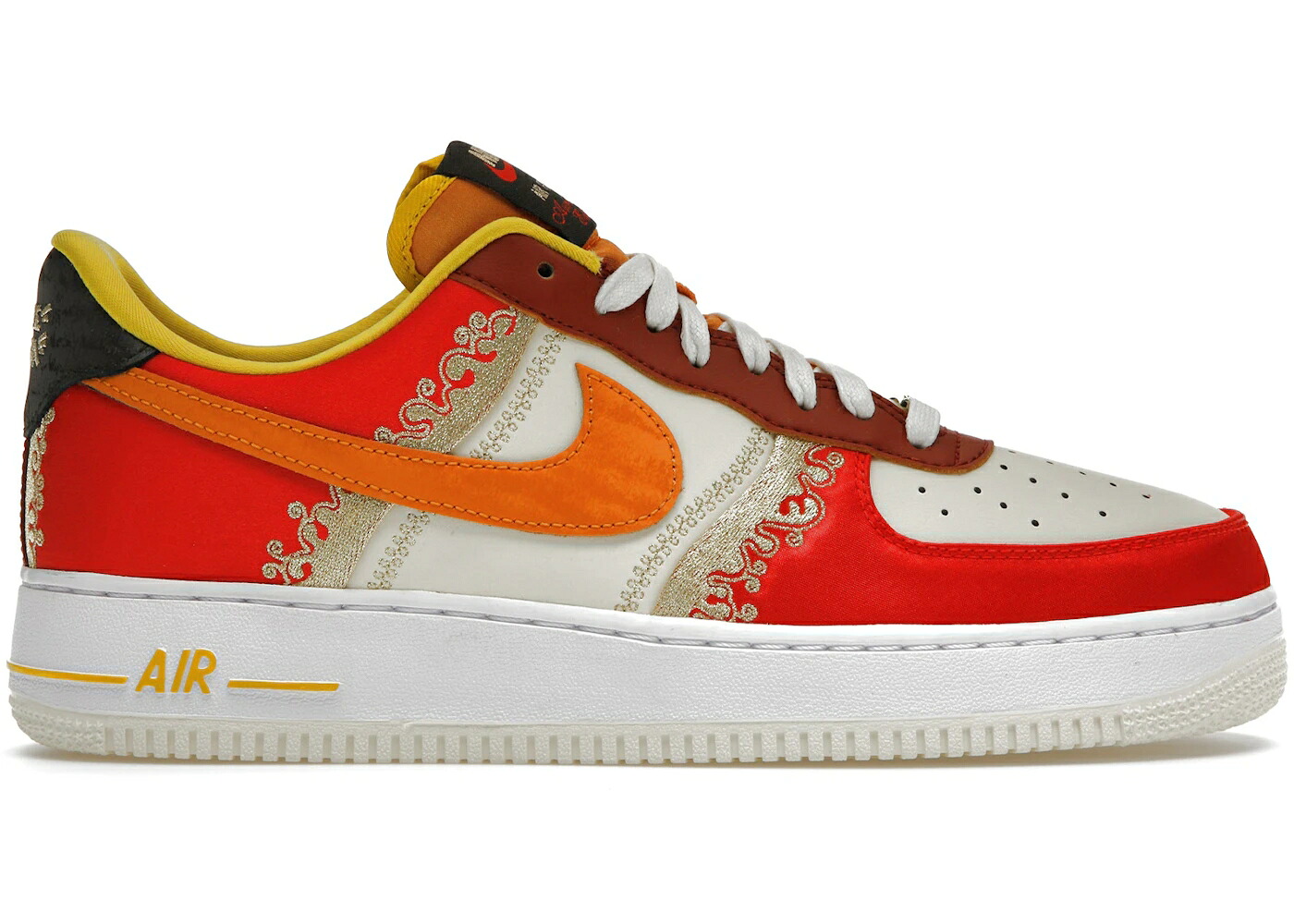 ナイキ 割り増し金 赤 赤いこと カリー 空軍 \u002707 スニーカー メンズ NIKE AIR FORCE 1 LOW PREMIUM LITTLE ACCRA / HABANERO RED LIGHT CURRY COCONUT