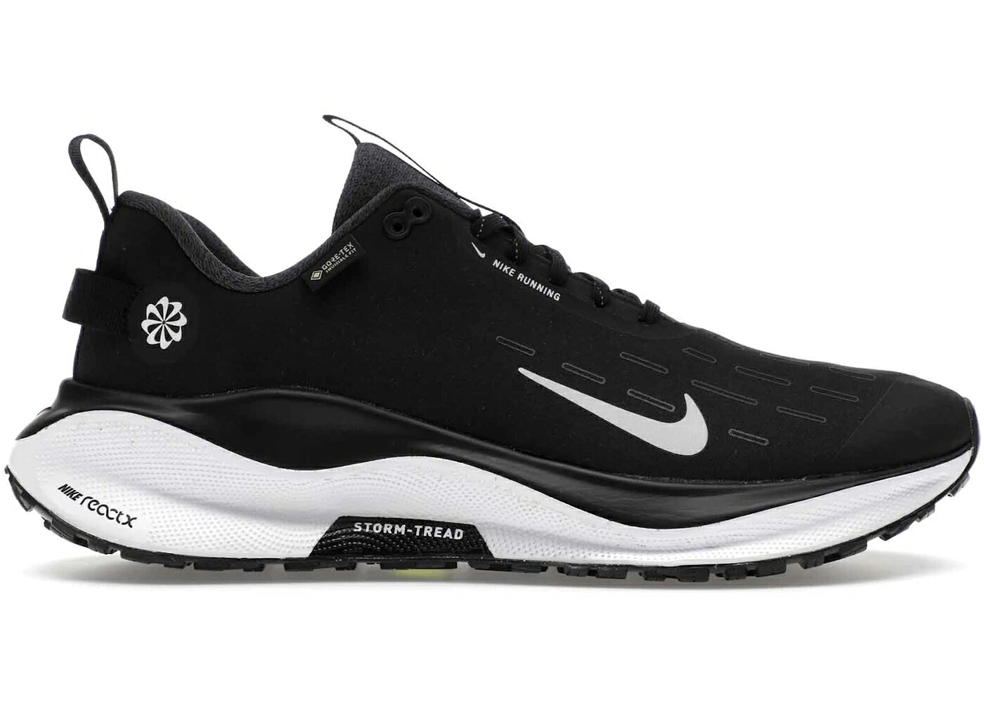 ナイキ 幽客 ゴアテックス 黒いこと 黒いこと 白いこと 白いこと スニーカー メンズ NIKE REACTX INFINITY RUN 4 GORE-TEX BLACK / BLACK ANTHRACITE VOLT WHITE