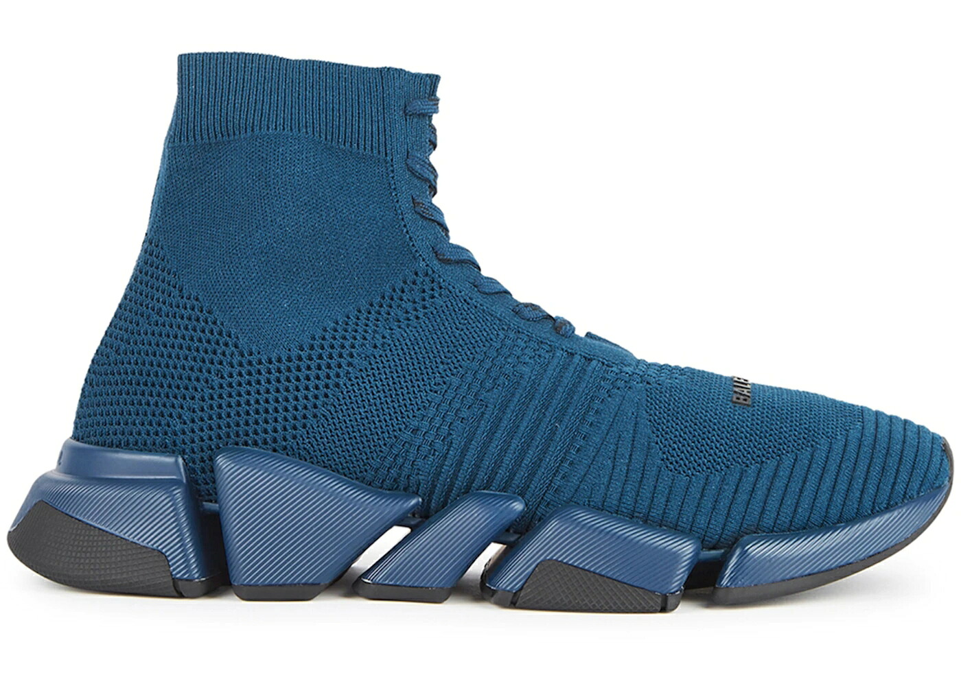 バレンシアガ す早さ 紺色 米国海軍 黒いこと 黒いこと 2.0 スニーカー メンズ BALENCIAGA SPEED STRETCH-KNIT LACE UP NAVY / NAVY NAVY BLACK