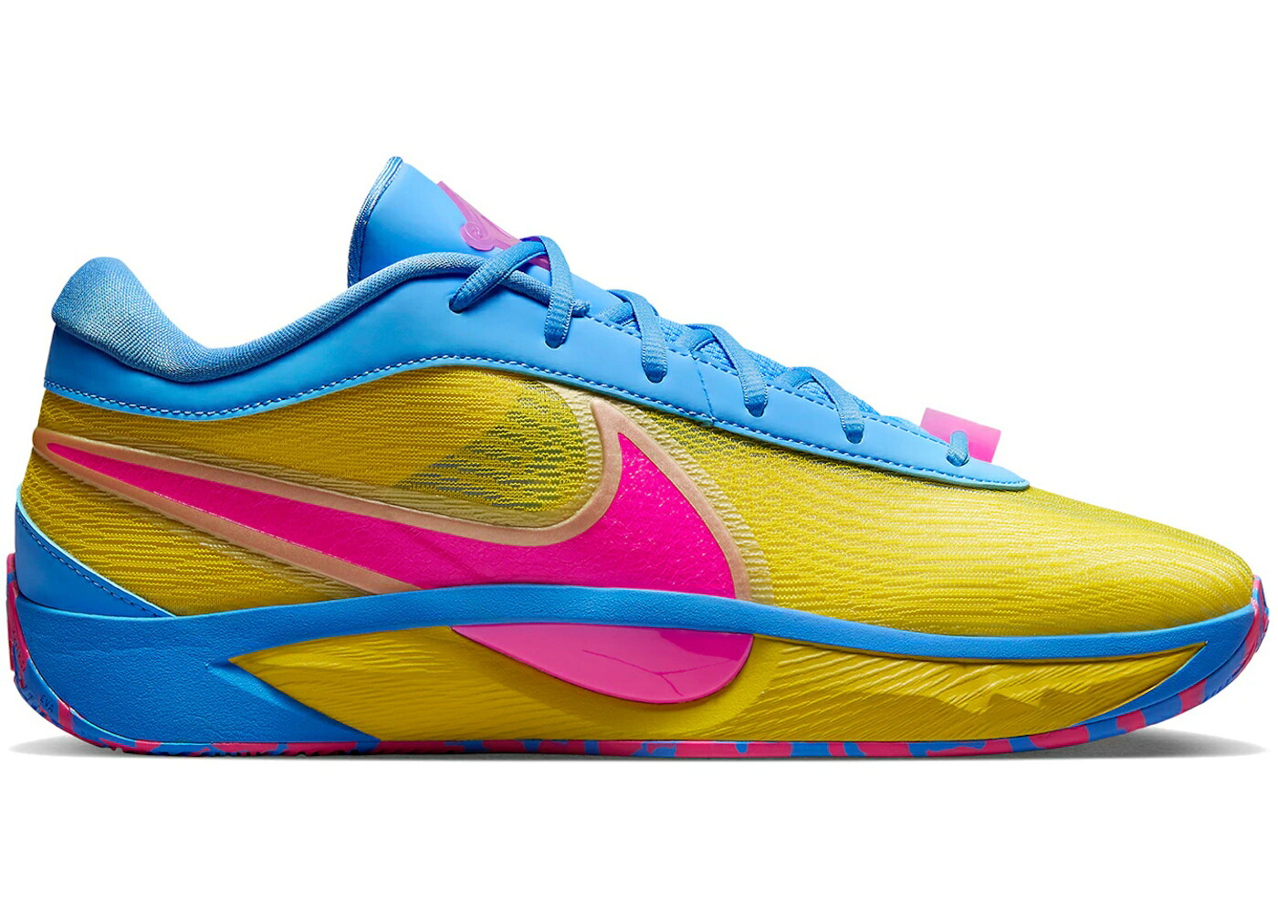 ナイキ ズーム 青色 ブルー ライトニング ズームフリーク スニーカー メンズ NIKE GIANNIS ZOOM FREAK 6 CANDY FUNHOUSE / UNIVERSITY BLUE LIGHTNING HYPER