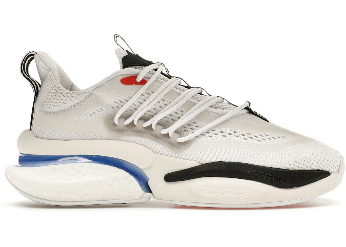 アディダス 白色 ホワイト 黒色 ブラック 青色 ブルー フュージョン スニーカー メンズ ADIDAS ALPHABOOST V1 WHITE BLACK BLUE FUSION / CLOUD WHITE BLUE FUSION BRIGHT