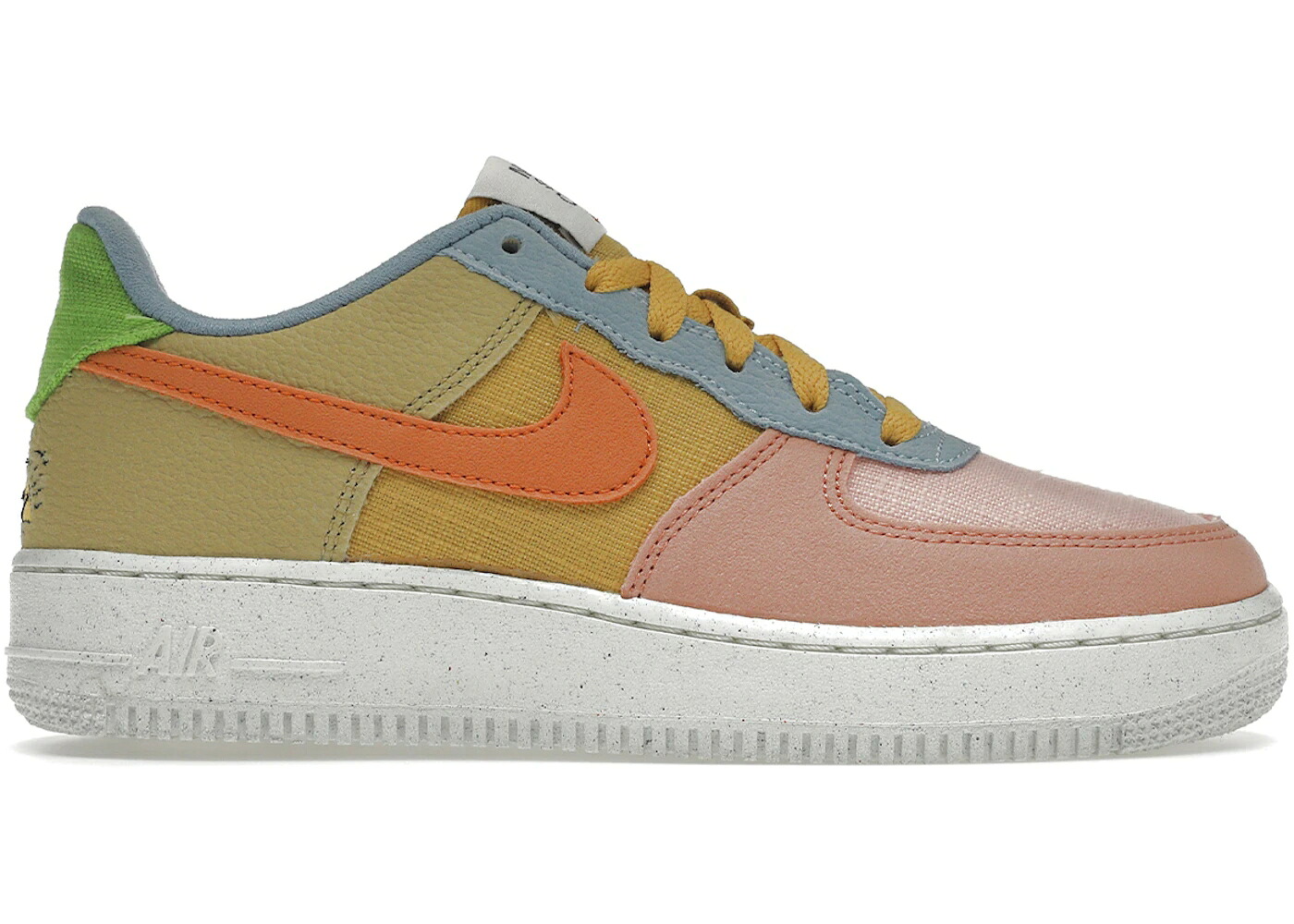 ナイキ 野球クラブ ゴールド 空軍 \u002707 御坊っちゃん キッズ NIKE AIR FORCE 1 LOW LV8 NEXT NATURE SUN CLUB (GS) / SANDED GOLD WHEATGRASS LIGHT もの言う花 マタニティ スニーカー