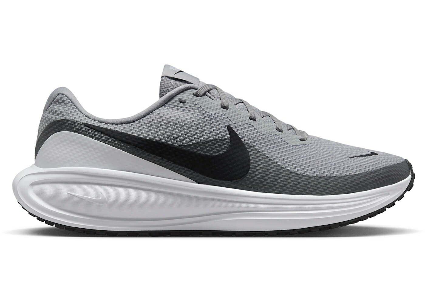 ナイキ レボリューション 灰色 グレー 白色 ホワイト 黒色 ブラック スニーカー メンズ NIKE REVOLUTION 8 LIGHT SMOKE GREY WHITE BLACK / LIGHT SMOKE GREY SMOKE GREY