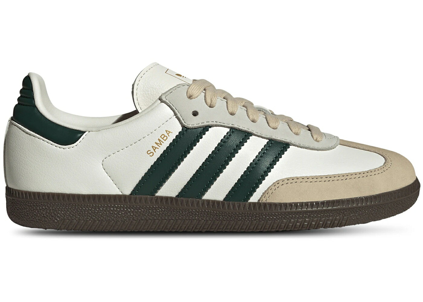 アディダス サンバ 白いこと 白いこと 緑 緑であること 砂色 沙子 WOMEN\u0027S スニーカー レディース ADIDAS SAMBA OG OFF WHITE GREEN SAND STRATA (WOMEN\u0027S) / OFF WHITE COLLEGIATE GREEN SAND