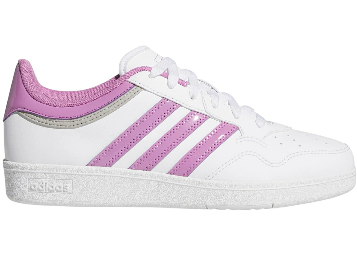 アディダス 白色 ホワイト 紫 パープル 灰色 グレー 4.0 WOMEN'S スニーカー レディース ADIDAS HOOPS CLOUD WHITE PRELOVED PURPLE GREY TWO (WOMEN'S) / CLOUD WHITE PRELOVED PURPLE GREY