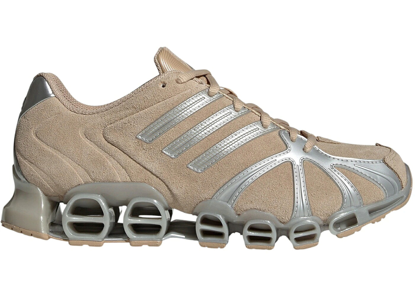 アディダス メガ マジック ベージュ 銀色 シルバー WOMEN'S スニーカー レディース ADIDAS MEGA GHOSTRIDE MAGIC BEIGE SILVER METALLIC (WOMEN'S) / MAGIC BEIGE SILVER METALLIC