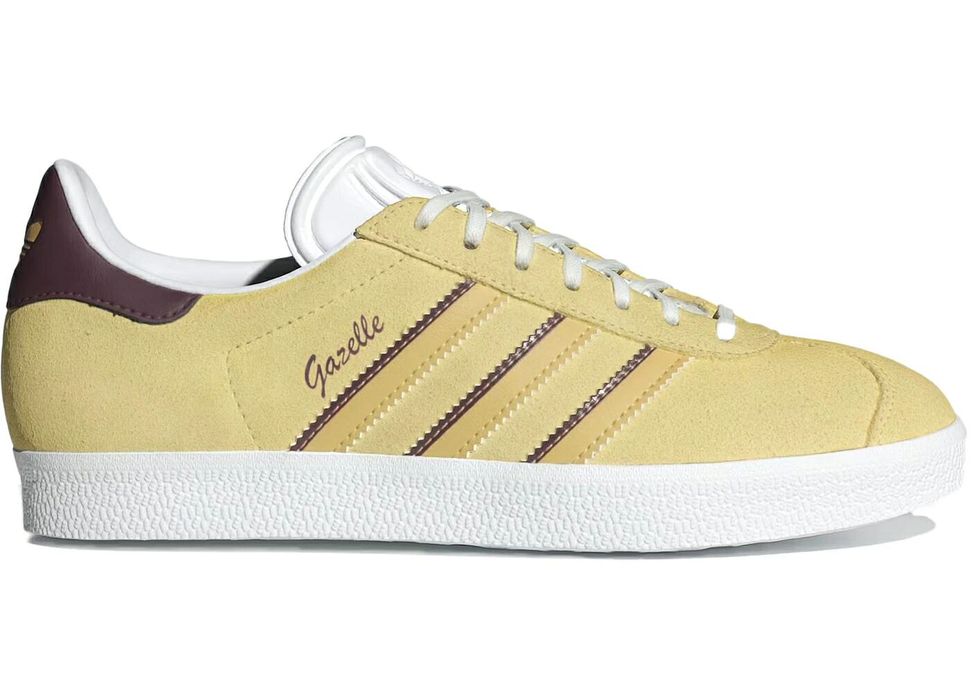 アディダス ガゼル 黄色 イエロー マルーン WOMEN'S スニーカー レディース ADIDAS GAZELLE ALMOST YELLOW OAT (WOMEN'S) / ALMOST YELLOW OAT MAROON｜スニケス