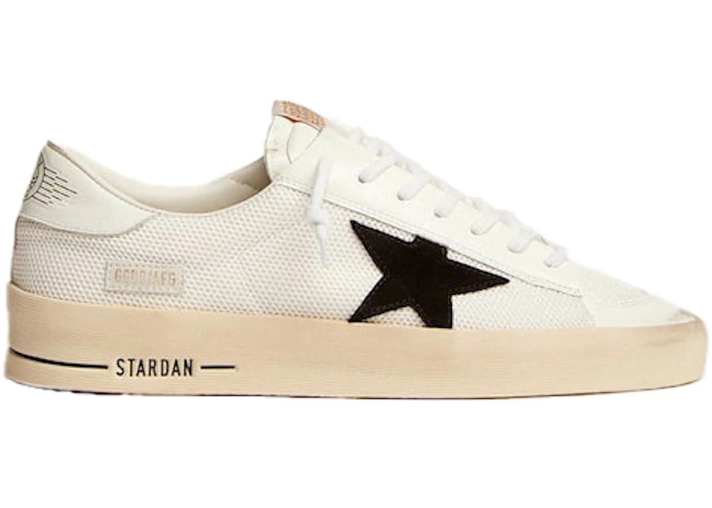 ゴールデングース 白いこと 白いこと 黒いこと 黒いこと スニーカー メンズ GOLDEN GOOSE GOLDEN GOOSE STARDAN WHITE BLACK / WHITE BLACK