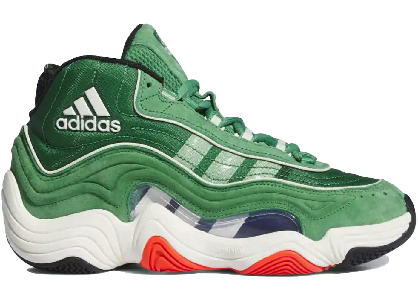 アディダス クレイジー 緑 緑であること 白いこと 白いこと 橙 オレンジ色 スニーカー メンズ ADIDAS CRAZY 98 GREEN / GREEN WHITE COLLEGIATE ORANGE