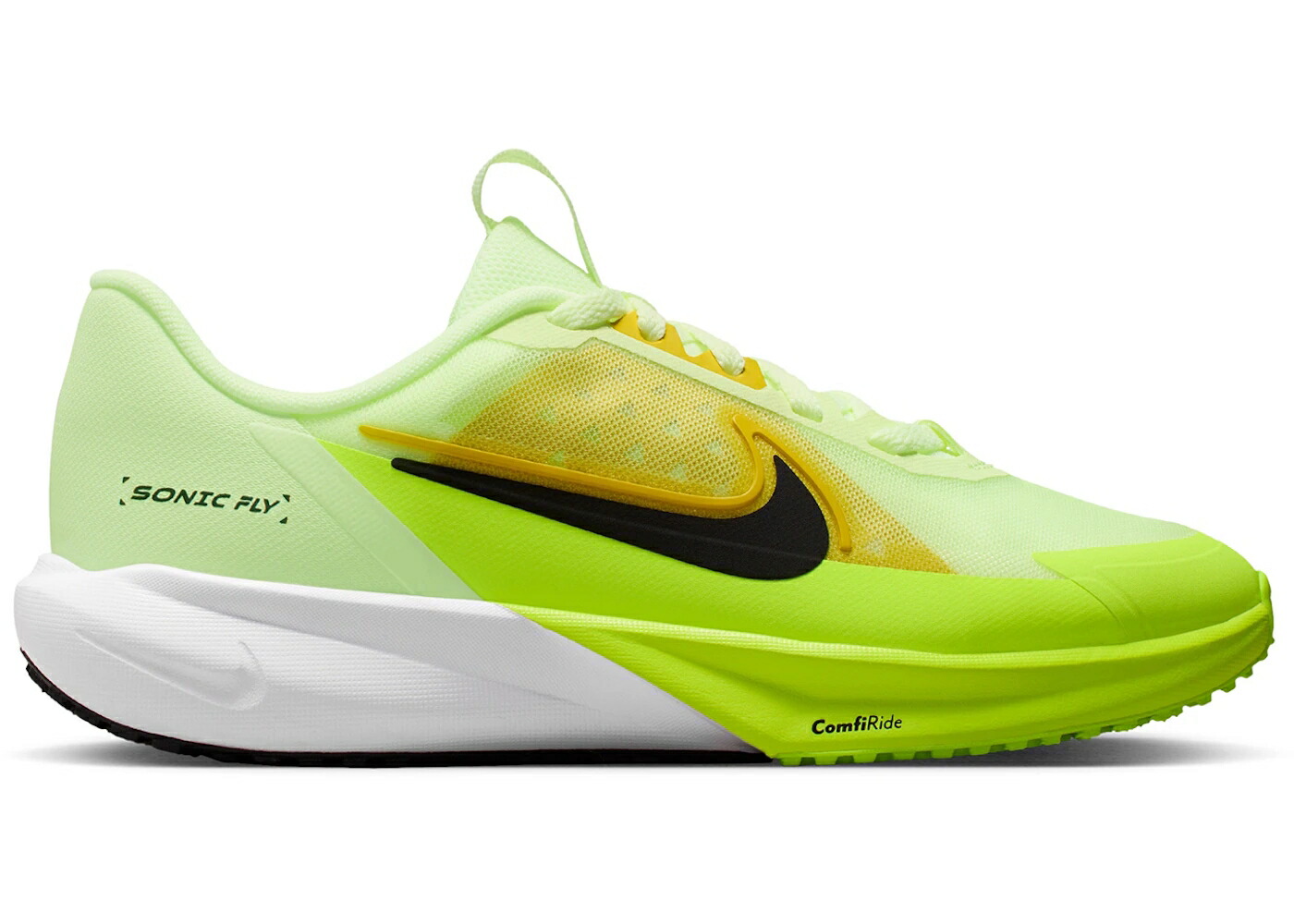 ナイキ 黒色 ブラック ジュニア キッズ NIKE SONIC FLY BARELY VOLT BRIGHT CITRON BLACK (GS) / BARELY VOLT VOLT BRIGHT CITRON ベビー マタニティ スニーカー