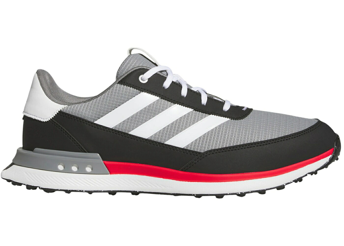 アディダス ゴルフ 灰色 グレー 白色 ホワイト コア 黒色 ブラック スニーカー メンズ ADIDAS S2G 24 SPIKELESS GOLF GREY THREE CLOUD WHITE CORE BLACK / GREY THREE CLOUD WHITE CORE|スニケス