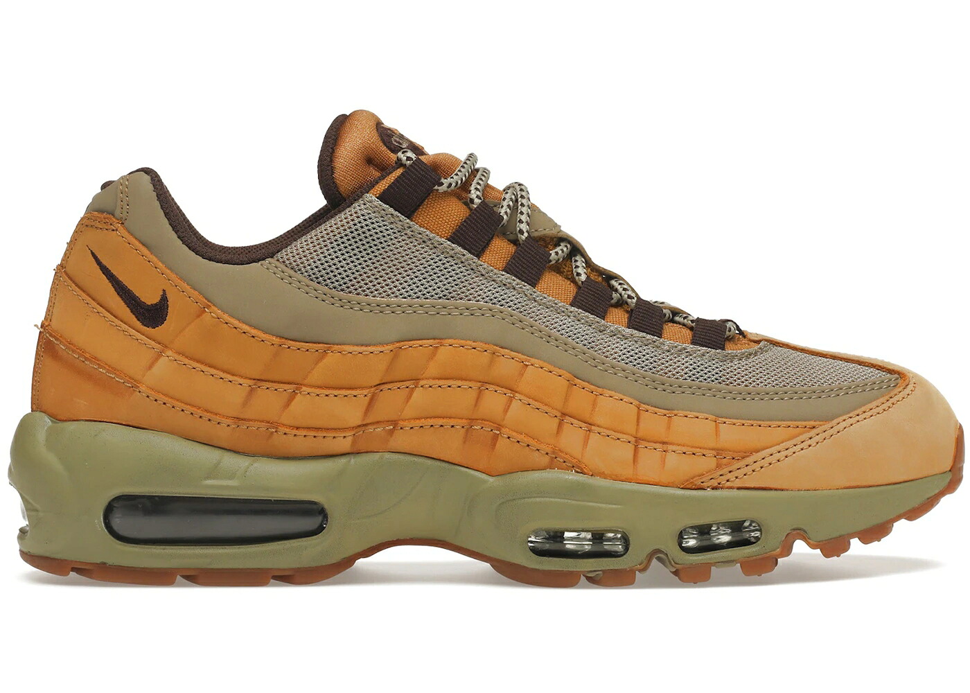 ナイキ マックス ウィート 銅 ブロンズ 赤銅色 赤銅色 エア湖マックス スニーカー メンズ NIKE AIR MAX 95 WHEAT / BRONZE BAMBOO GUM LIGHT BROWN