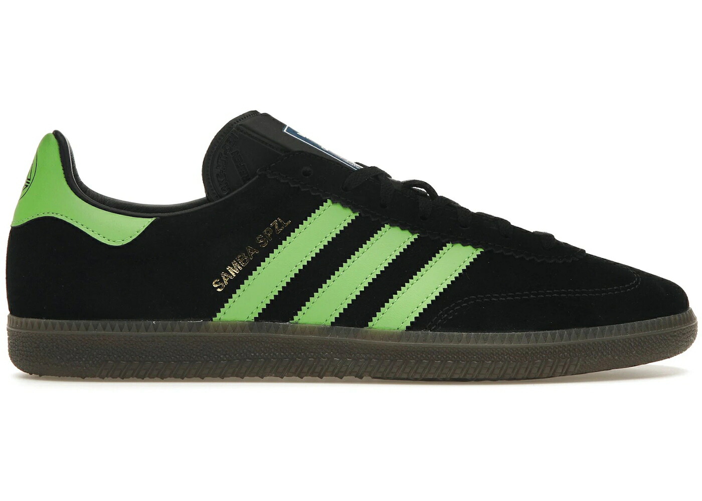 アディダス サンバ 黒いこと 黒いこと 菩提樹 中核グループ スニーカー メンズ ADIDAS SAMBA DECO SPZL BLACK LUCID LIME / CORE BLACK LUCID LIME GUM