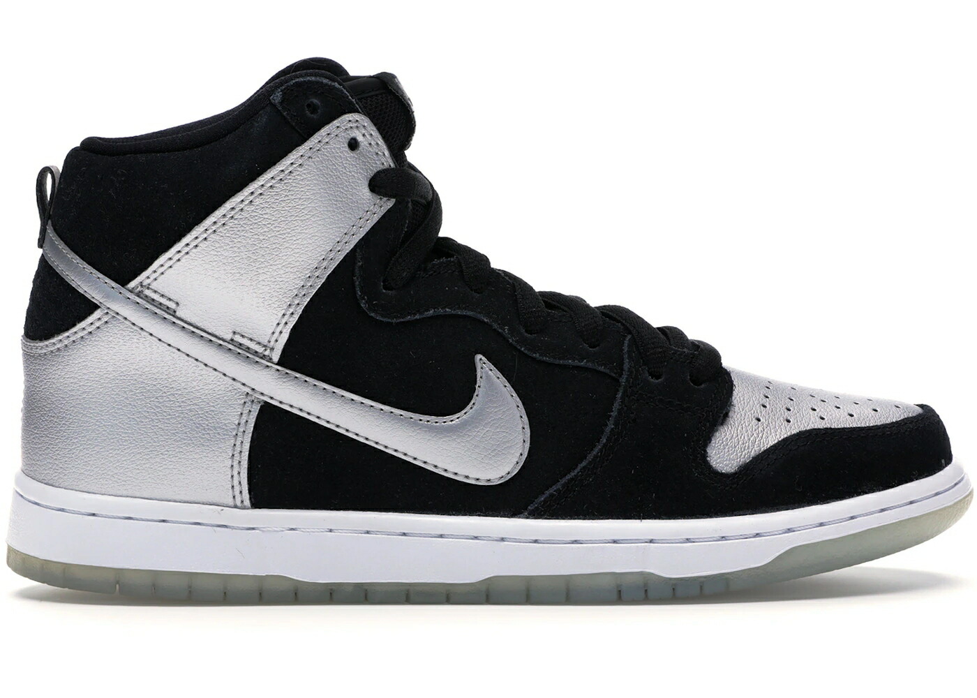ナイキ エスビー ダンク ハイ 黒色 ブラック 銀色 シルバー ダンクハイ スニーカー メンズ NIKE SB DUNK HIGH TIN MAN / BLACK METALLIC SILVER BLACK