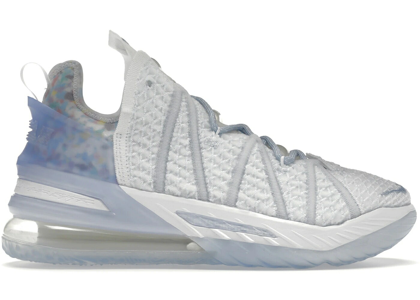 ナイキ レブロン 青味 青色 白いこと 白いこと スニーカー メンズ NIKE LEBRON 18 PLAY FOR THE FUTURE / BLUE TINT WHITE CLEAR メンズ靴-靴-スニーカー