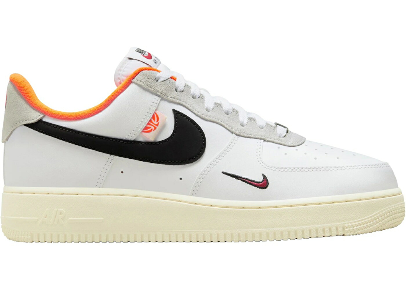 ナイキ 白色 ホワイト 橙 オレンジ エアフォース スニーカー メンズ NIKE AIR FORCE 1 LOW 07 HOOPS / WHITE COCONUT MILK TOTAL ORANGE